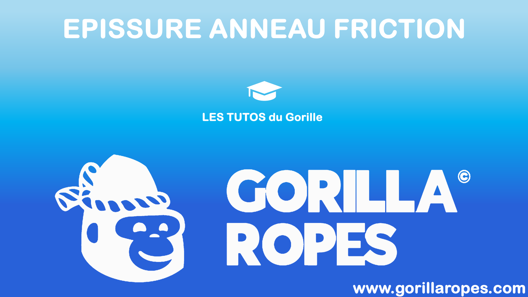 Epissure hmpe dyneema anneau de friction