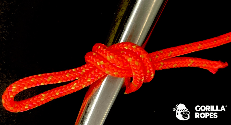 Bobine double tresse polyamide 2mm orange