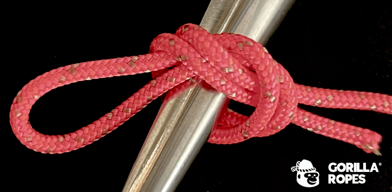 Bobine double tresse polyamide 2mm rose