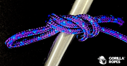 Bobine double tresse polyamide 2mm violet