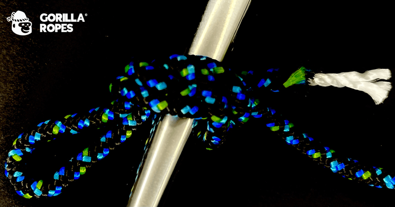 Bobine double tresse polyamide 3mm bleu marine