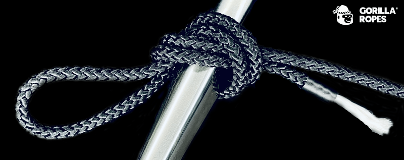 Tous usages - Voile Légère - ÂME HMPE + GAINE POLYESTER -3mm-Noir-drisse