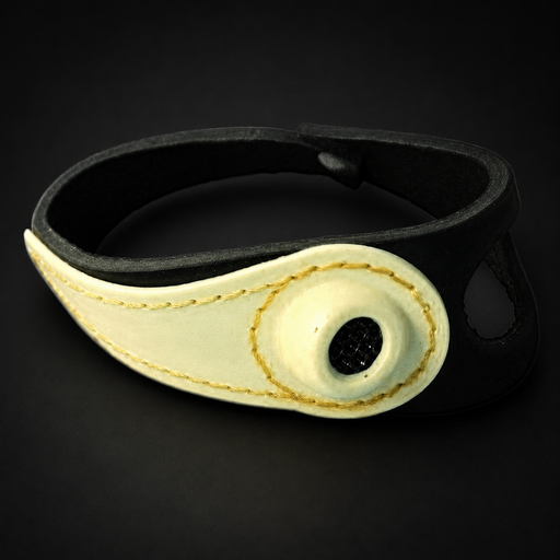 PAUMELLE DE VOILIER EN CUIR POUR COUTURE DE VOILE, RÉPARATION TEXTILE ET MATELOTAGE
