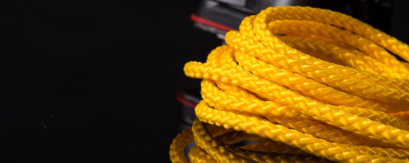 Dériveur - écoute- Bobine cordelette - ÂME POLYPROPYLENE + GAINE POLYPROPYLENE jaune