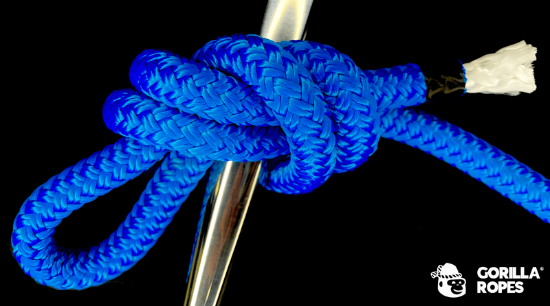 ECOUTE GENOIS ÂME POLYESTER + GAINE POLYESTER 24 FUSEAUX 12 mm Bleu