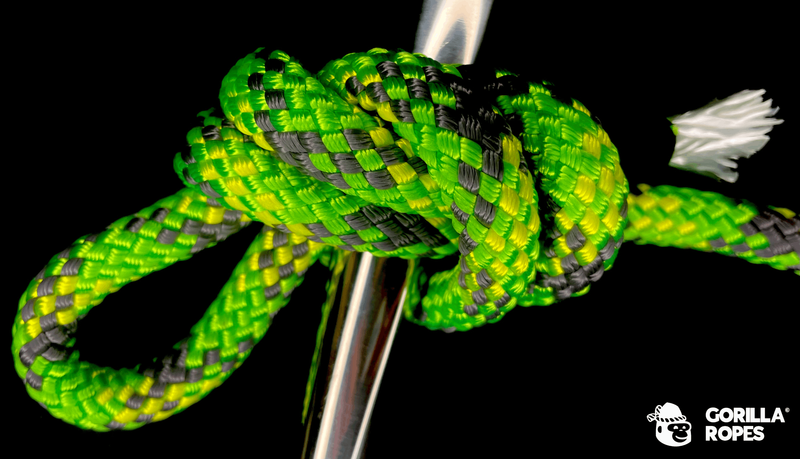 Ecoute Grand-voile/Génois - ÂME POLYESTER + GAINE POLYESTER 32 FUSEAUX 10 mm Vert fil couleur