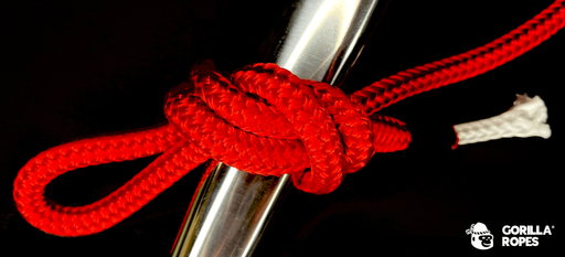 DRISSE GRAND VOILE ÂME POLYESTER + GAINE POLYESTER 24 FUSEAUX 6 mm Rouge