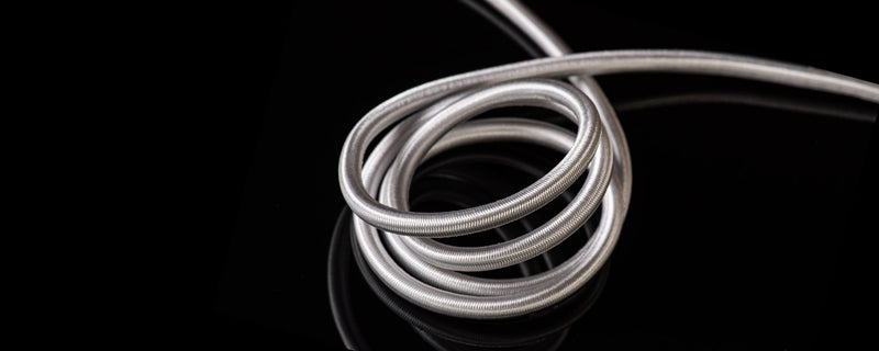 ELASTIQUE SANDOW AME LATEX + GAINE POLYAMIDE BLANC