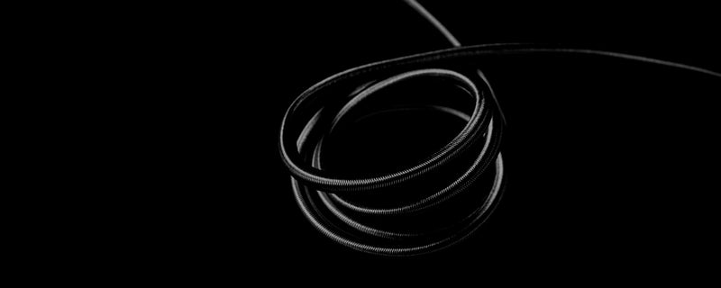 ELASTIQUE SANDOW AME LATEX + GAINE POLYAMIDE NOIR 