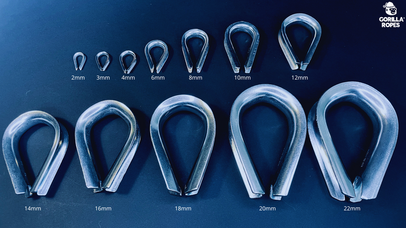 COSSE EN INOX AMARRE OEIL MATELOTAGE