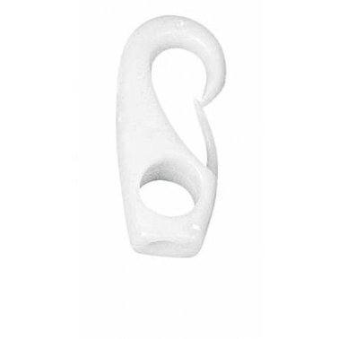 MOUSQUETON EN POLYAMIDE A OEIL 4 mm blanc