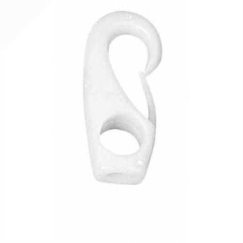 MOUSQUETON EN POLYAMIDE A OEIL 4 mm blanc - Gorilla Ropes
