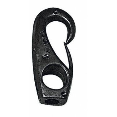 MOUSQUETON EN POLYAMIDE A OEIL 6 mm noir