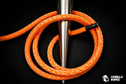 Tresse creuse HMPE orange pour treuil et reprise d’effort – Gorilla Ropes